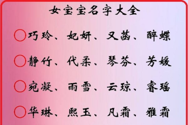 好听的名字大全，为你的宝贝挑选一个独特而美丽的名字-新乐天