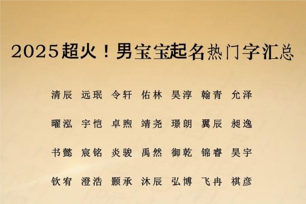 好听的男孩名字大全-新乐天