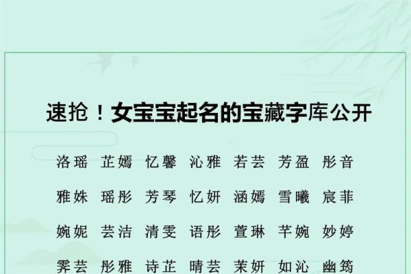 女孩名字的梦幻宝典，起名字大全-新乐天