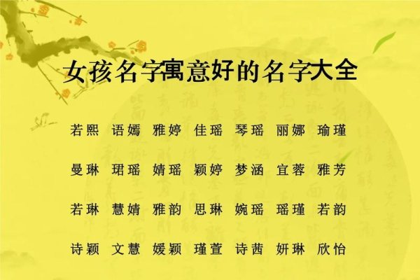 女孩漂亮有涵养的名字-新乐天
