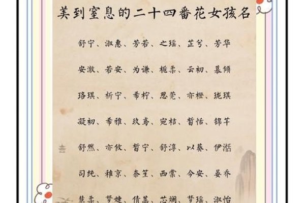 女孩子取名字的艺术，名字大全-新乐天