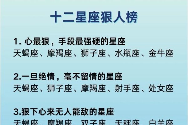 十二星座中谁最具杀气-新乐天