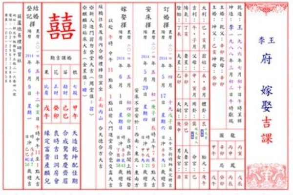 生辰八字算结婚吉日-新乐天
