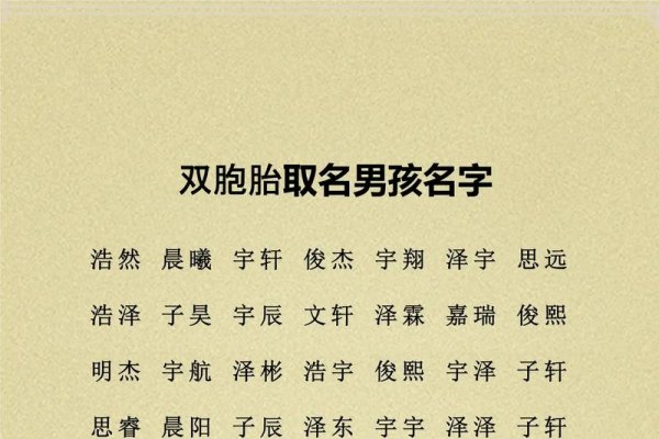 双胞胎名字推荐，嘉乔、冉轲/文歌，睿诚、景山·景峰等。-新乐天