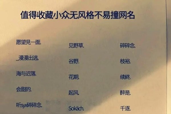 网名大全2023最新版-新乐天