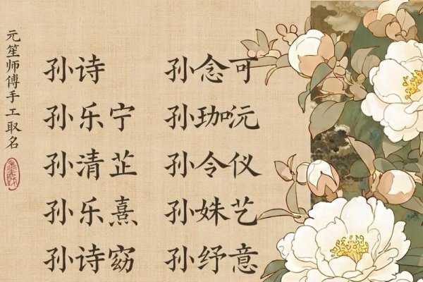 为孙姓女孩起名的艺术，传承与创新的结合-新乐天