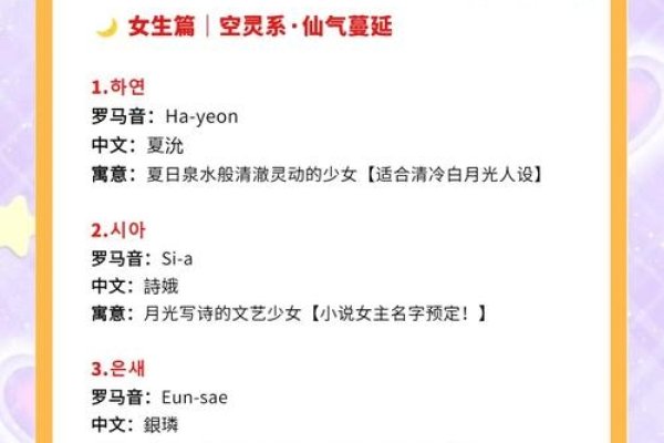 韩国女孩名字的文化与魅力-新乐天