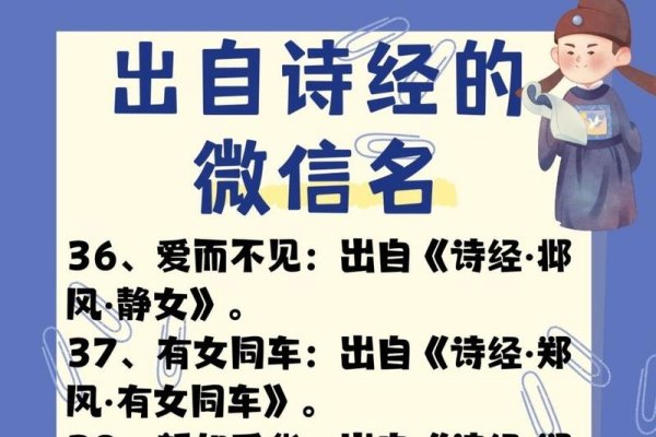 诗经韵味微信名，传递阳光正能量-新乐天