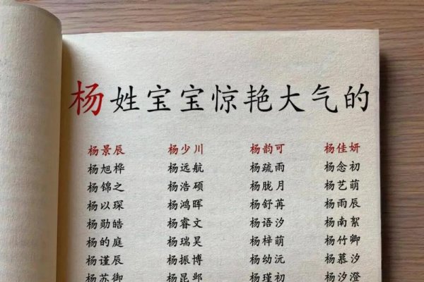 杨氏姓名大全，探寻中华姓氏文化的独特魅力-新乐天