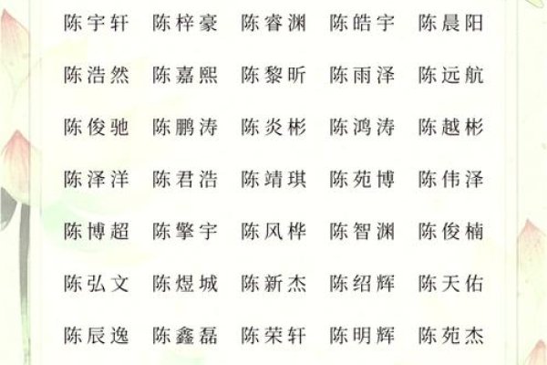 寻姓陈之妙用，命格吉璇的男孩专属名-新乐天