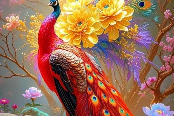 孔雀开屏的绚烂寓意-新乐天