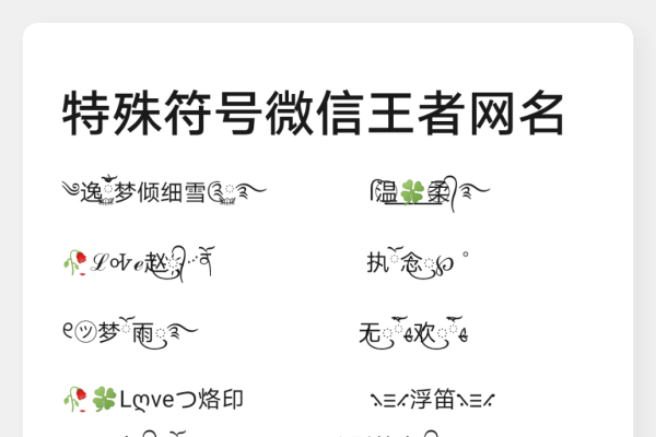 微信名字大全，打造个性专属的云端符号-新乐天