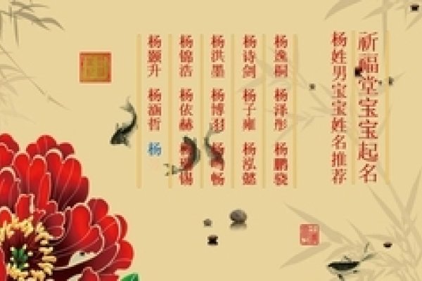 杨姓名字大全，探寻古典与现代的和谐之美-新乐天