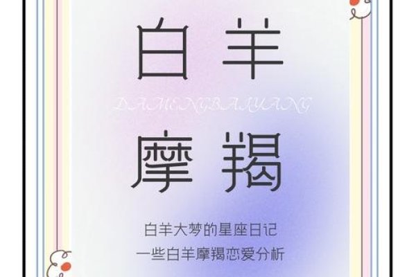 摩羯女与白羊男的奇妙邂逅，星座碰撞下的爱情交响曲-新乐天