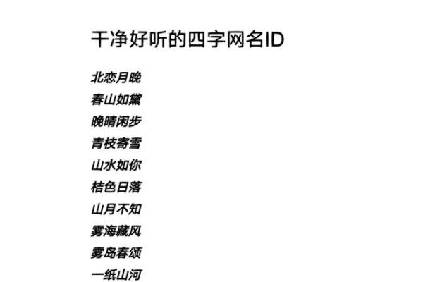 QQ四字网名，个性魅力与实用之选-新乐天