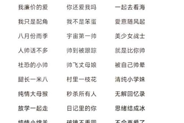 炫酷王者，高冷撩妹名字精选-新乐天