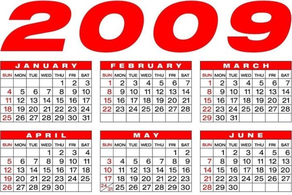 2009年日历表,时光流转,精彩纷呈-新乐天