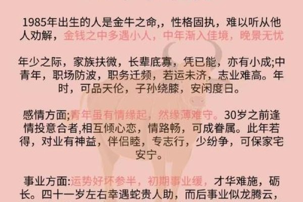 揭秘1985年属什么生肖？-新乐天