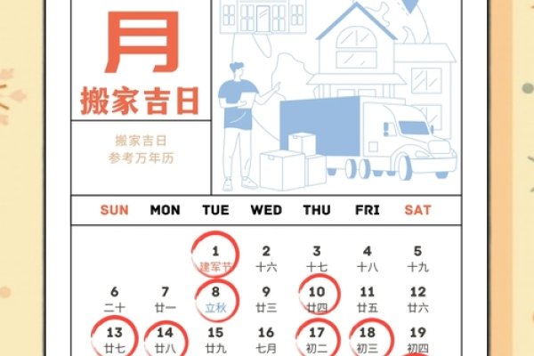 2023年8月黄道吉日指南-新乐天