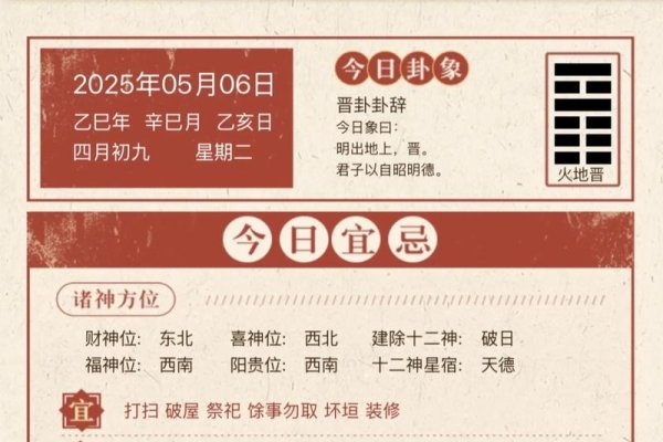 2022年5月6日黄历运势-新乐天