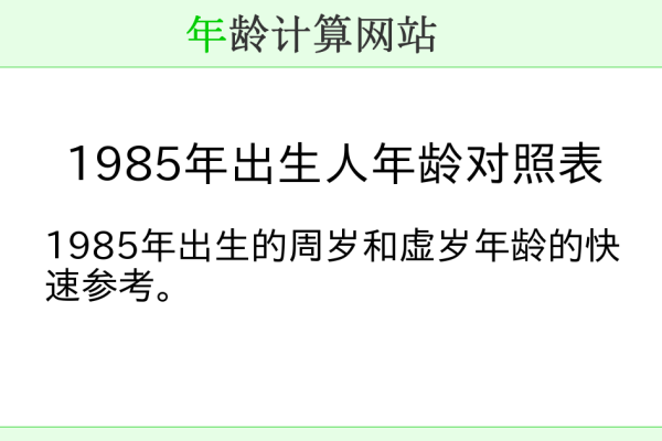揭秘1985年出生人的命运之谜-新乐天