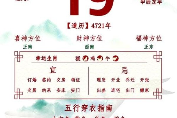 2019年日历中的黄道吉日-新乐天