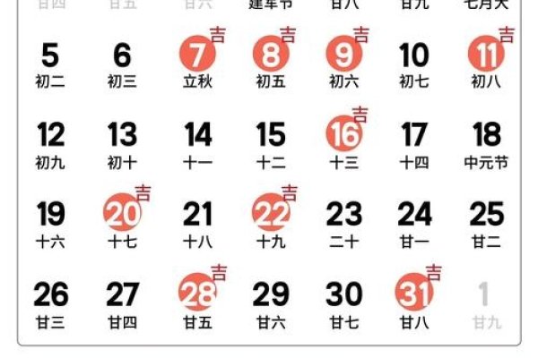 8月份黄道吉日查询指南-新乐天