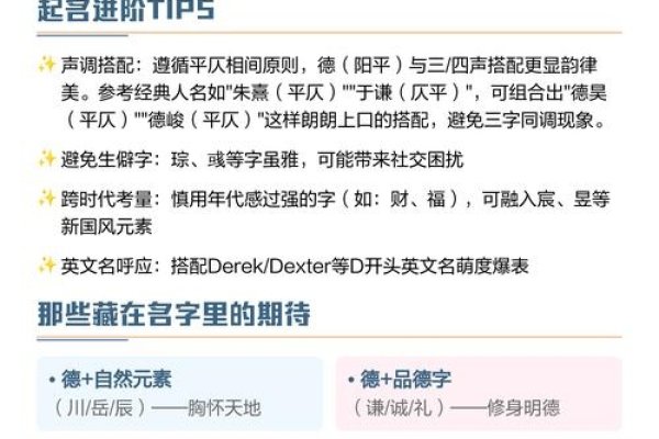 德字辈男孩名字，寓意坚定与充实的命名灵感-新乐天
