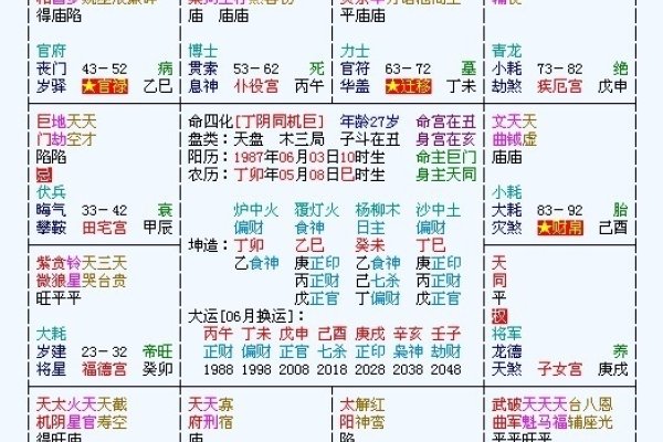 元亨利贞八字排盘解析-新乐天